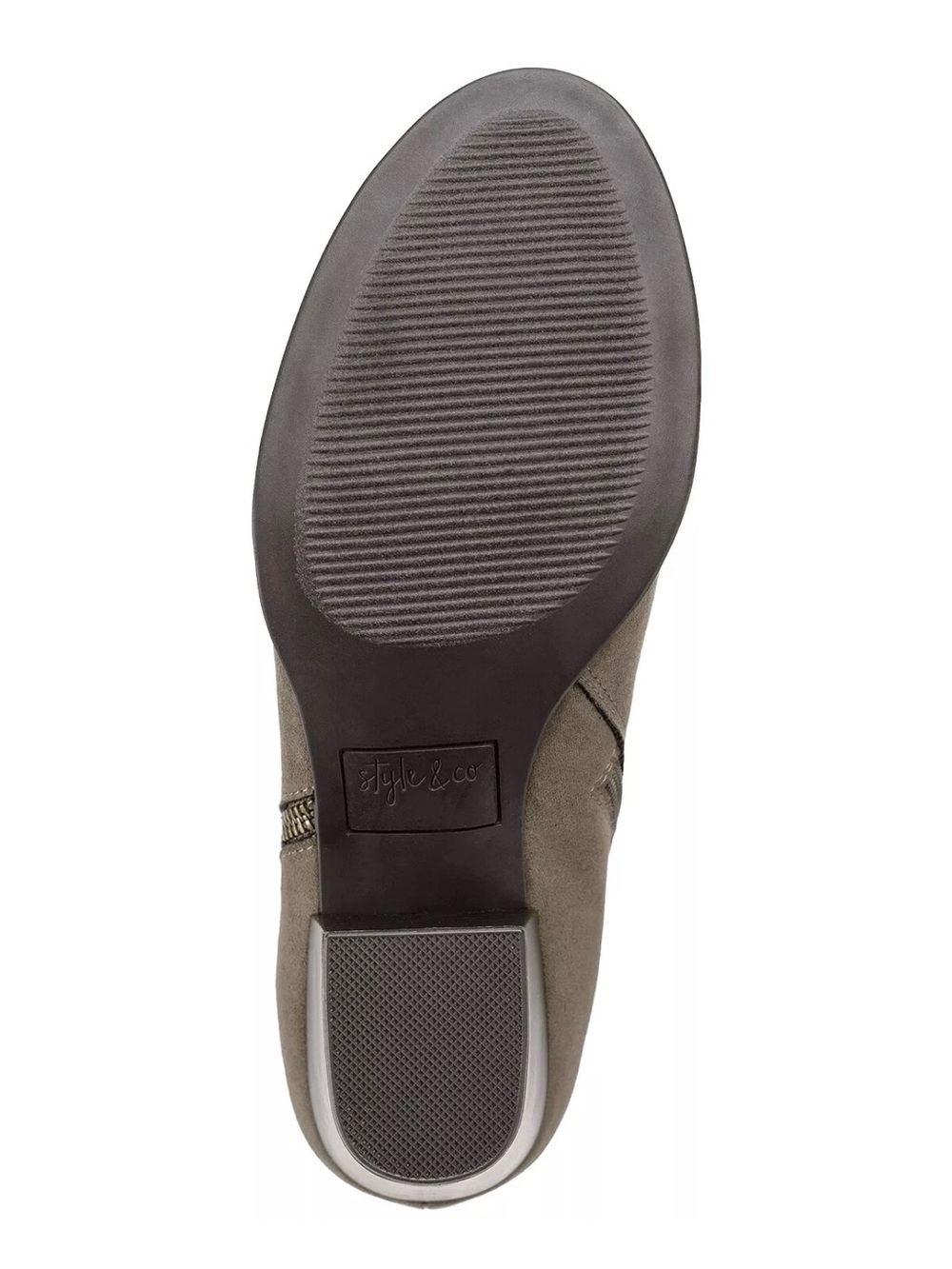 ♥️♥️ Style & Co. Women's Masrinaa Ankle Booties | Dark Taupe/ Gray - Picture 3 of 4